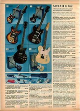 1975 ADVERTISEMENT Guitar Marlin Electric Solid Wood Body Chromium Plated