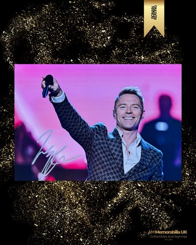 Ronan keating hand - signed, a4