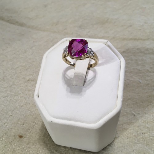 10k yellow gold ring - yellow, size