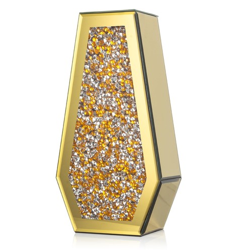 Gold crushed diamond mirror - gold,