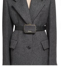 Prada black Saffiano leather