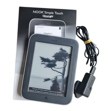 Nook Simple Touch Glow Light Ereader With Original Box