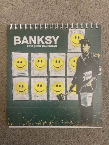Banksy 2018 desk - desk, calendar.