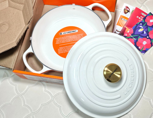 Creuset cast iron braiser - le,