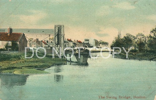 Boston vtg postcard boat - vtg,