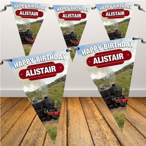 Personalised steam train happy - train,