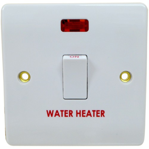 Water heater switch with neon - heater,