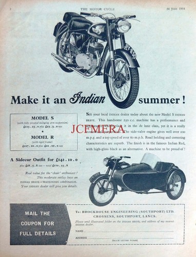 Indian 250cc model - indian, brave