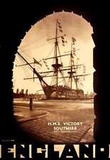 HMS Victory Southsea Portsmouth England   Travel  Poster Print