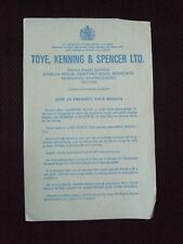 VINTAGE COPY HOW TO PRESERVE YOUR REGALIA by TOYE KENNING.  (907)