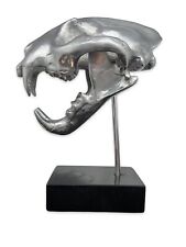 Silver leopard skull Cast