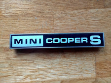 CLASSIC MINI COOPER S RARE GENUINE MK3 BOOT BADGE WORKS 1275 GT MK1 LEYLAND BMC