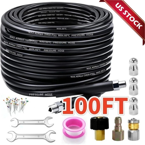 100ft sewer jetter - 100ft, kit