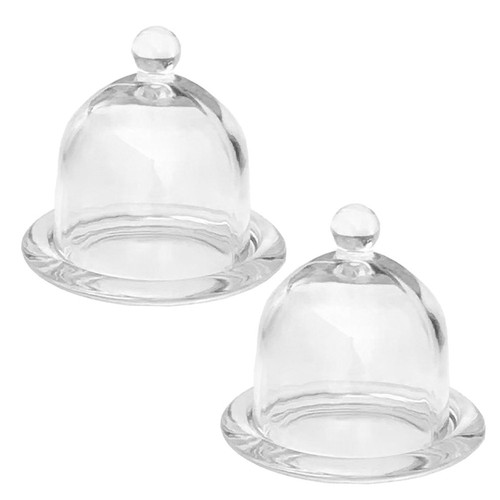 Transparent glass cake stand - transparent,