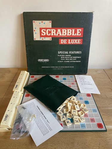 Vintage scrabble deluxe - vintage,