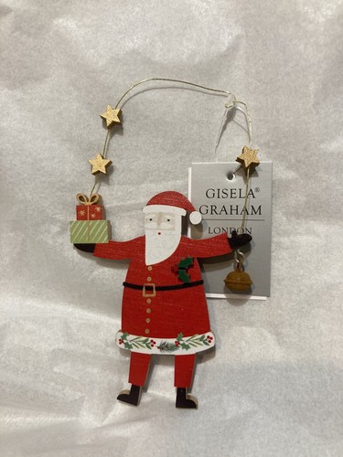 Gisela graham wooden - wooden, santa