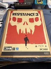 Olly Moss Litho Print Resistance 3 Poster Sony Insomniac 28”x22” Rare Embossed