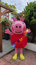 Peppa Pig High Quality Lookalike Costume Mascot Fancy Dress Hire Delivery