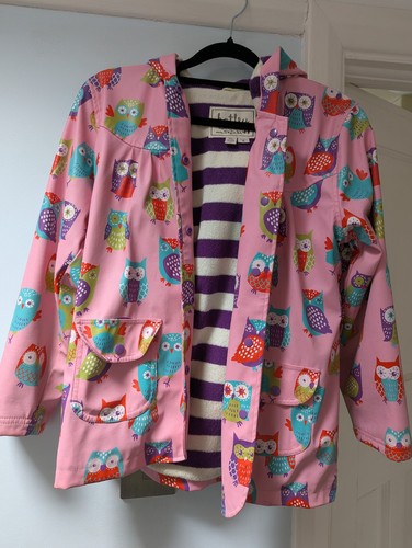 Hatley pink owl - 7-8, year