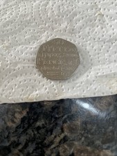 2005 50p coin Johnson's Dictionary 1755. Circulated 
