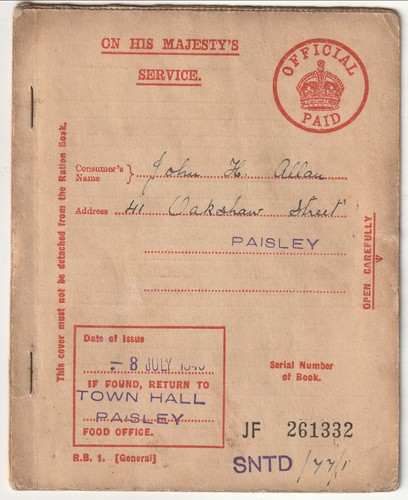 Great britain ration book - britain,