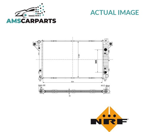 Engine cooling radiator 53780 - engine,