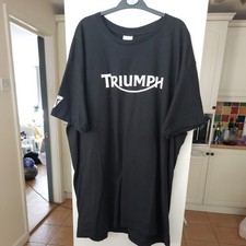 New B&C Collection TRIUMPH SHIRT GENUINE TRIUMPH T-SHIRT BLACK T SHIRT XXL