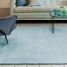 York Rug Duck Egg Blue Wool