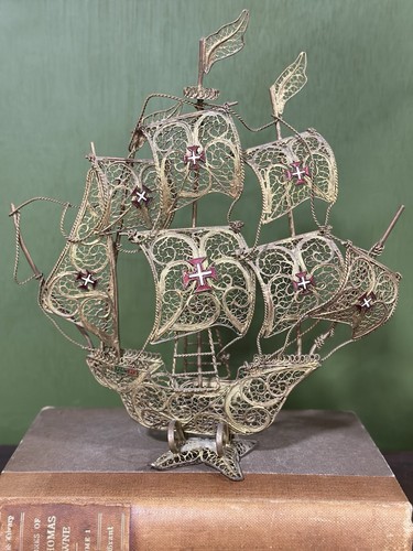 Vintage gold plate filigree - gold,