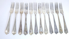 12 Twelve Dessert Forks EPNS
