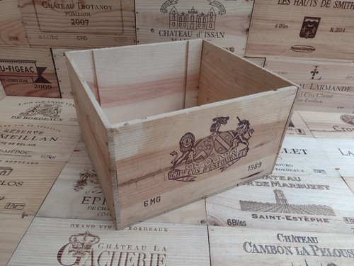 Wooden wine box crate cos - wooden,