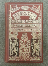 Debretts Peerage & Baronetage, Knightage & Companionage 1953, Coronation Edition