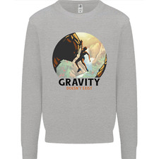 Rock Climbing Gravity Doesnt Exist Climber Mens Sweatshirt Jumper