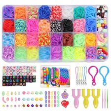 4800pcs rubber loom bands kit - loom,