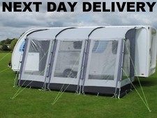 Kampa Dometic Rally 390 Classic Poled Caravan Porch Awning Pearl Grey New 2025