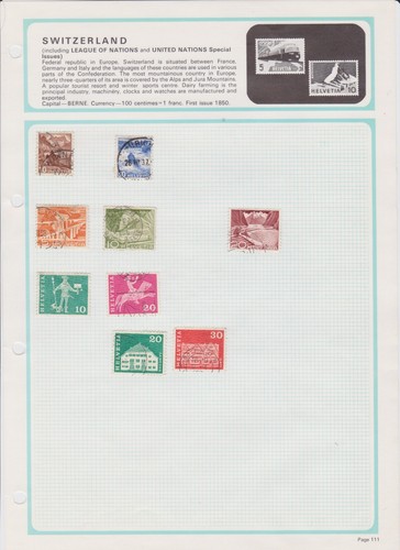 Switzerland swiss stamps - switzerland,