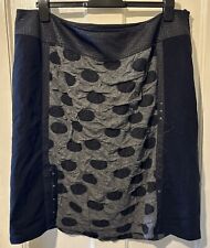 Jorli  Stretch Skirt UK 20 Polyester/Elastane Knee Length VGC