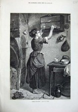 Old Antique Print 1876 Fine