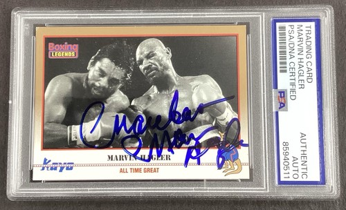 Marvelous marvin hagler signed - marvelous,