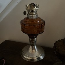 Lovely Amber And Brass-plated