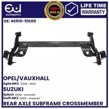 FOR VAUXHALL AGILA & SUZUKI SWIFT SPLASH NEW REAR SUBFRAME AXLE CROSSMEMBER BEAM