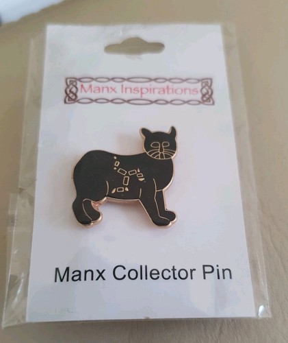 New manx black cat - isle, of