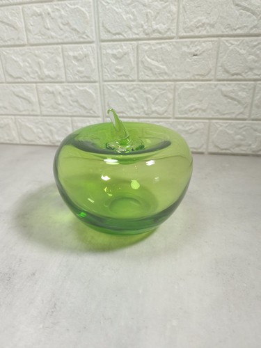 Handblown art glass green - handblown,