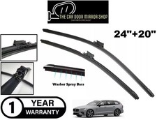 Fit VOLVO V60 2018-2025 Front Set Windscreen Wiper Blades Spray Bars Heated New