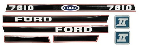 Ford 7610 tractor decal - ford, set