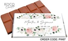 Wedding Chocolates Personalised Mini Chocolate Bars  100s Designs To Choose From