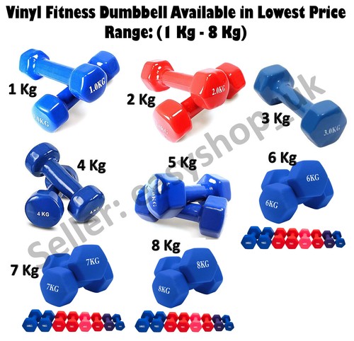 Vinyl dumbbell for fitness - dumbbell,