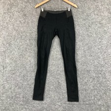 Glassons Womens Leggings Size 8 Black Elastic Waist Skinny Low Rise Ankle 38317