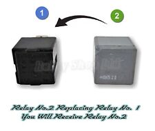 828-Renault 4-Pin Black (Replacement) Relay 8200333352 70A G. Cartier 22204039 