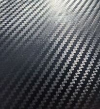 Black 3D Carbon Fibre Textured Vinyl Car Wrap - BUBBLE FREE Vehicle Film Sticker